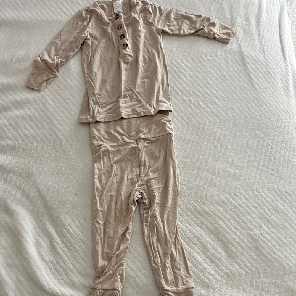 Cozy Tan Kids Pajamas